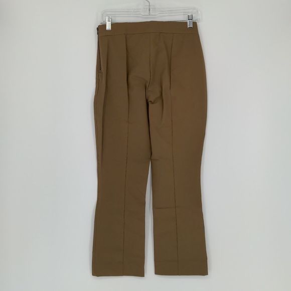 Everlane Women's The Kick Crop Work Pant Size 4 Olive Green Side Zip Bootcut - Picture 9 of 15